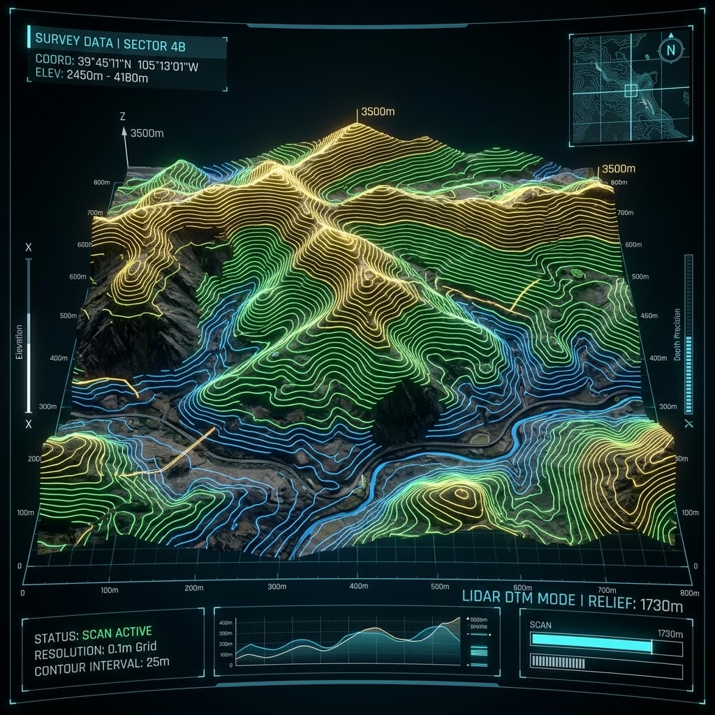 3D Contour Mapping Visualization